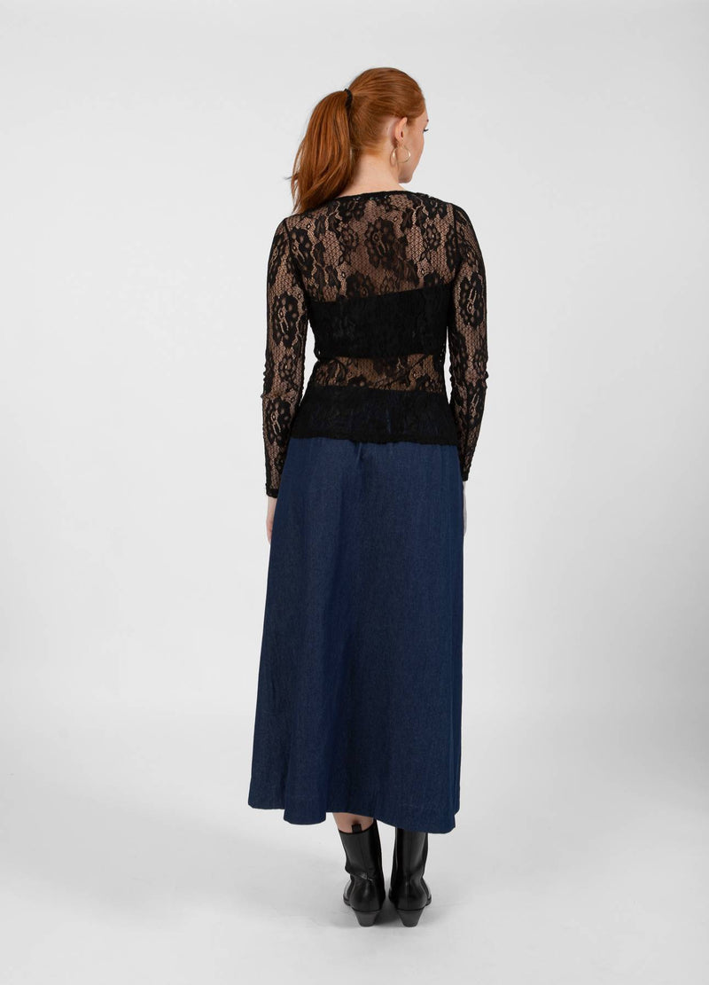 CC Heart CC HEART FLORA BLUSE M MIT KNÖPFEN Shirt/Blouse Black - 100