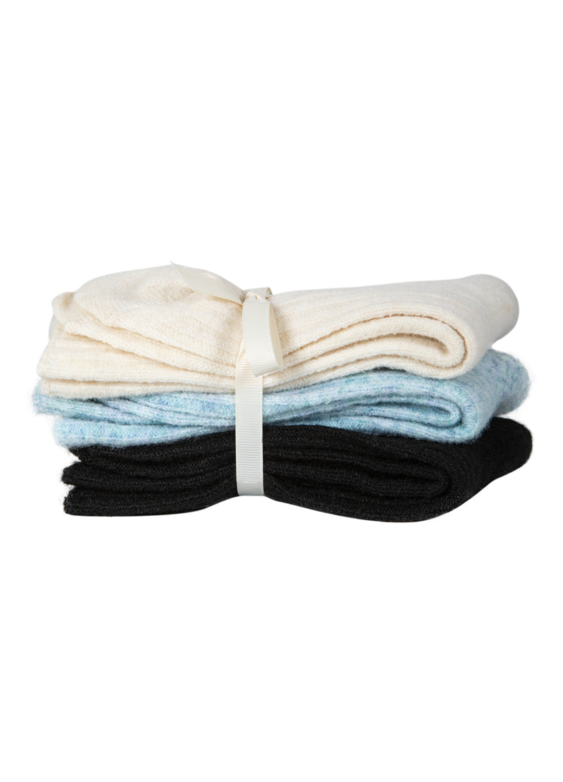 CC Heart CC HEART GEMÜTLICHE WOLLSOCKEN Accessories Black/blue melange/off white - 199