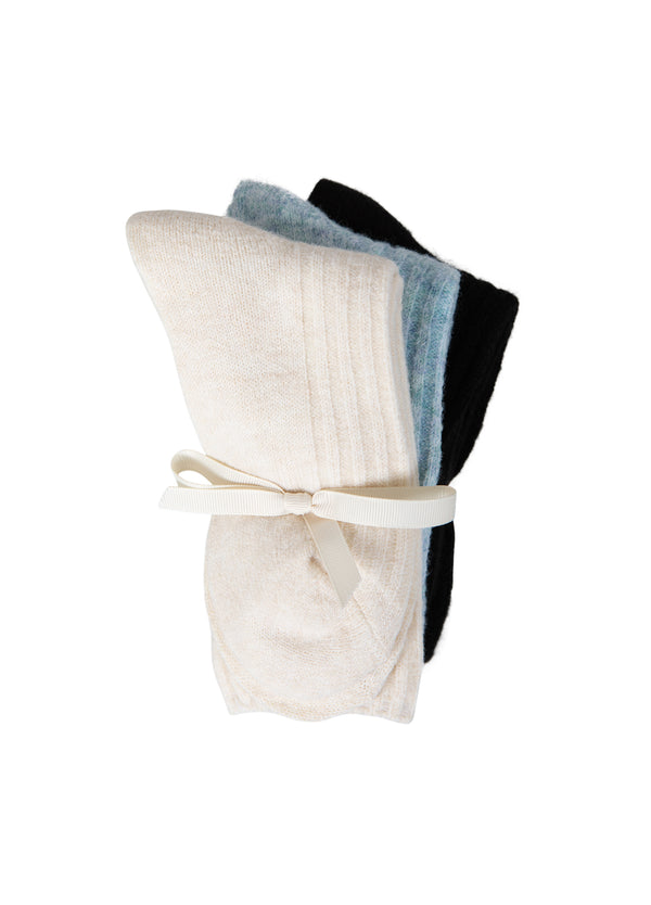 CC Heart CC HEART GEMÜTLICHE WOLLSOCKEN Accessories Black/blue melange/off white - 199
