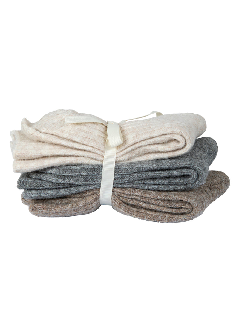 CC Heart CC HEART GEMÜTLICHE WOLLSOCKEN Accessories Hazel melange/grey melange/off white melange - 399