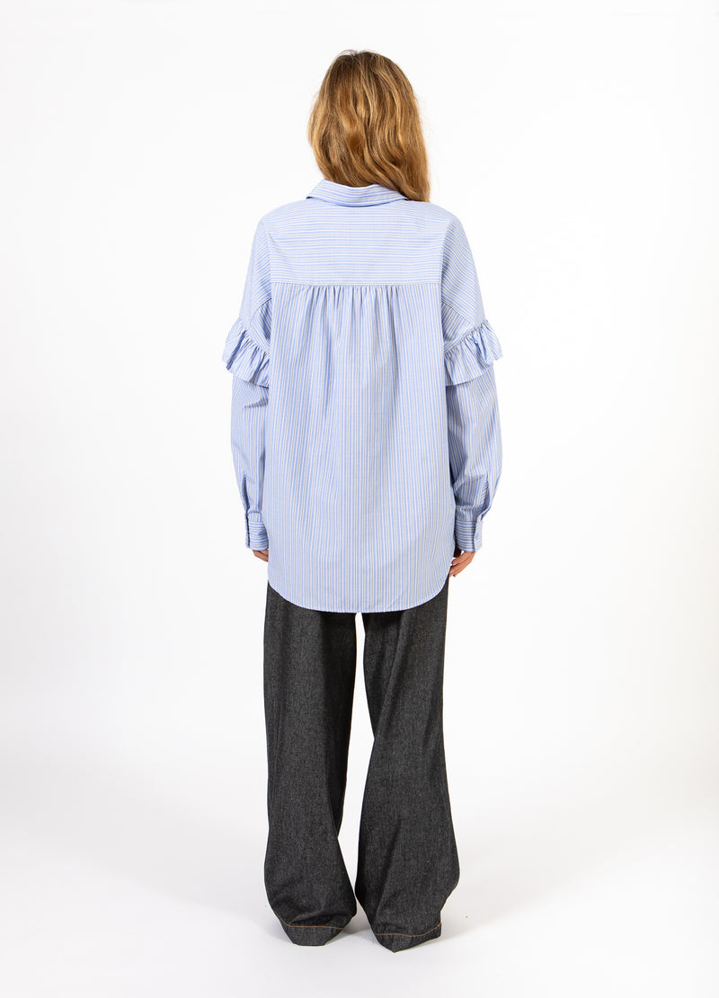 CC Heart CC HEART GIA STREIFEN RÜSCHENHEMD Shirt/Blouse Blue stripes - 595
