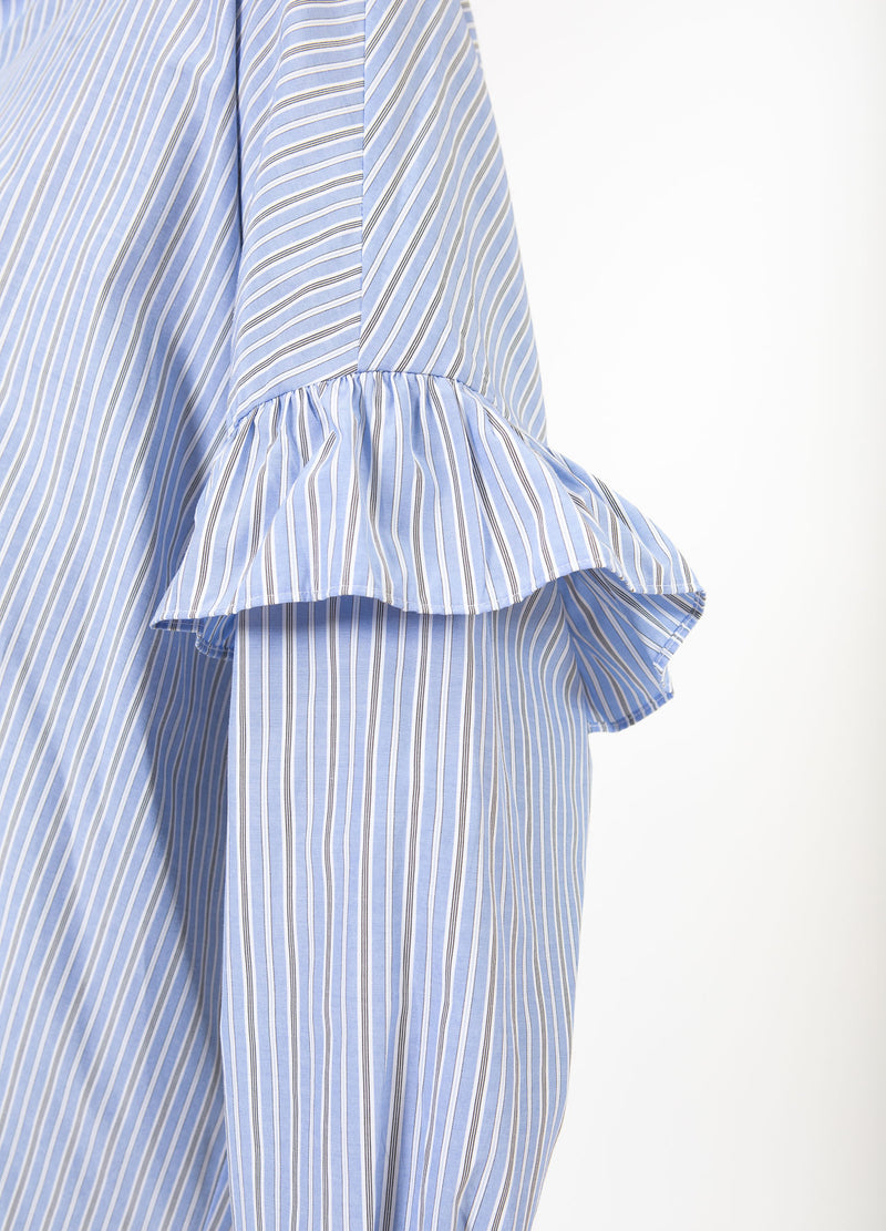CC Heart CC HEART GIA STREIFEN RÜSCHENHEMD Shirt/Blouse Blue stripes - 595