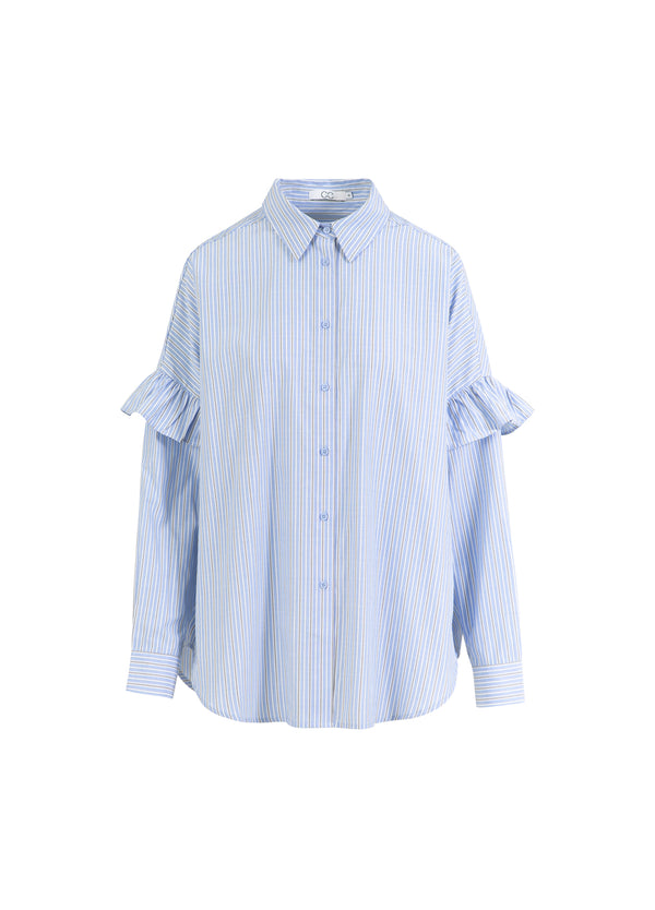 CC Heart CC HEART GIA STREIFEN RÜSCHENHEMD Shirt/Blouse Blue stripes - 595