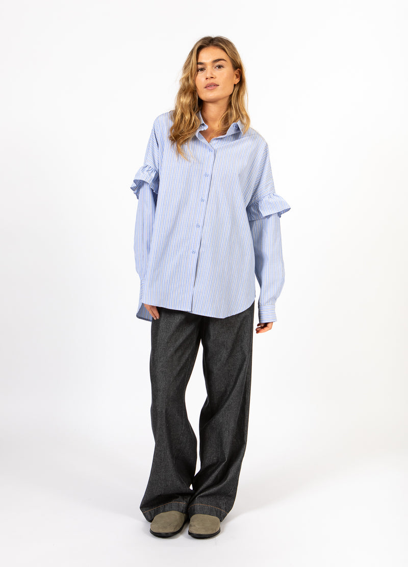 CC Heart CC HEART GIA STREIFEN RÜSCHENHEMD Shirt/Blouse Blue stripes - 595
