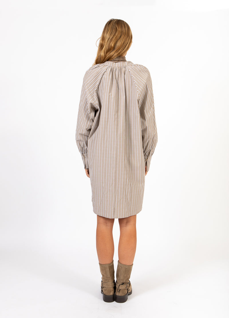 CC Heart CC HEART GIA STREIFEN TUNIKA KLEID Shirt/Blouse Brown stripes - 399