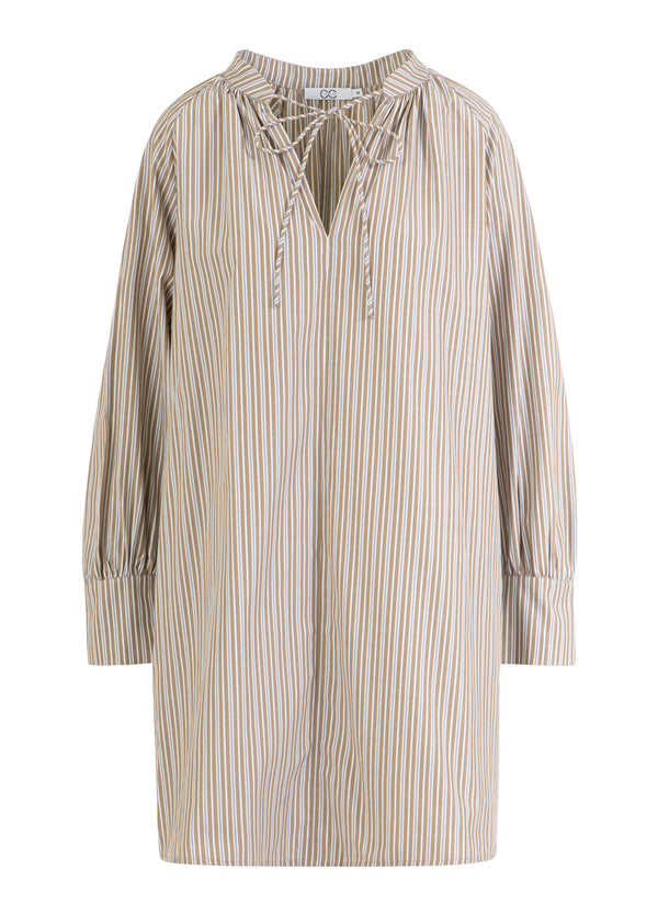 CC Heart CC HEART GIA STREIFEN TUNIKA KLEID Shirt/Blouse Brown stripes - 399