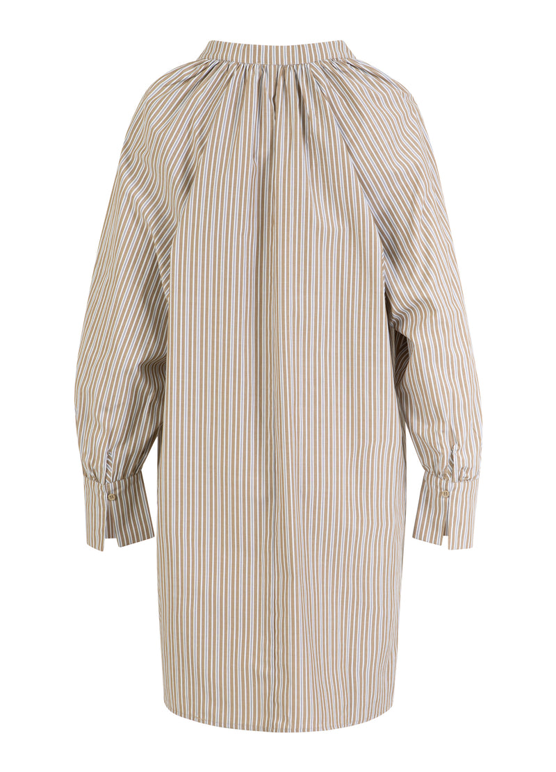 CC Heart CC HEART GIA STREIFEN TUNIKA KLEID Shirt/Blouse Brown stripes - 399