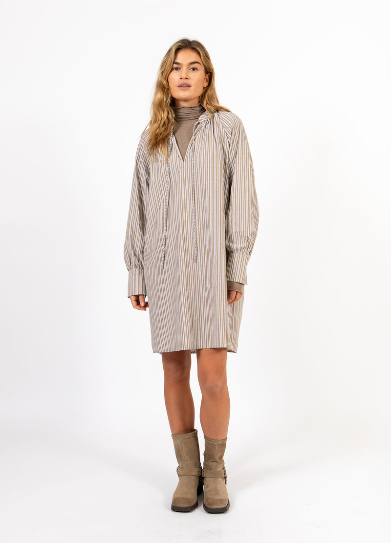 CC Heart CC HEART GIA STREIFEN TUNIKA KLEID Shirt/Blouse Brown stripes - 399