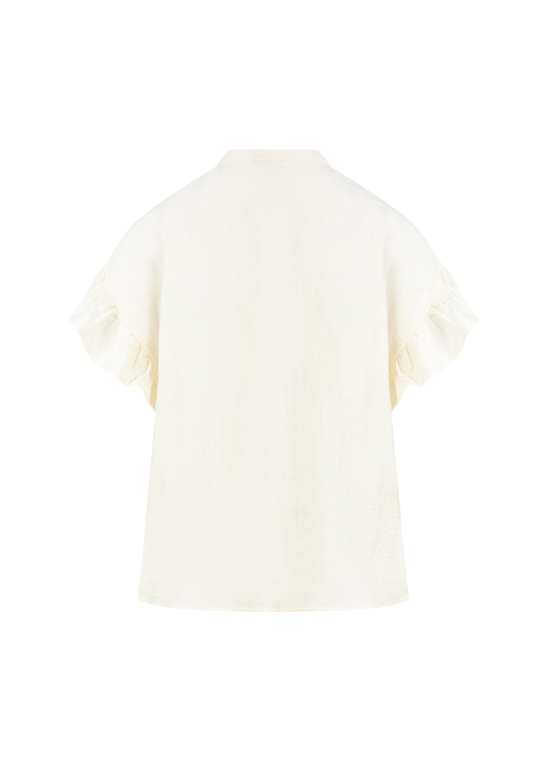 CC Heart CC HEART HAZEL RÜSCHENHEMD BLUSE Shirt/Blouse Creme - 241