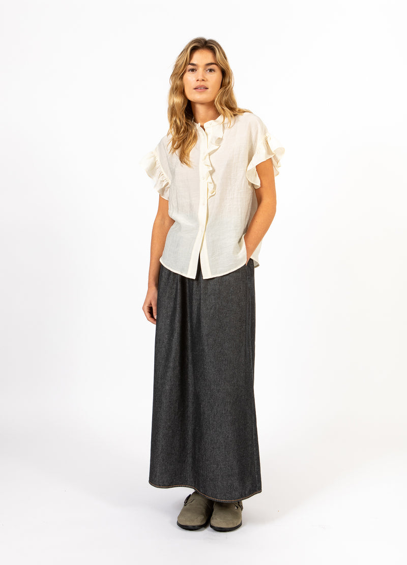 CC Heart CC HEART HAZEL RÜSCHENHEMD BLUSE Shirt/Blouse Creme - 241