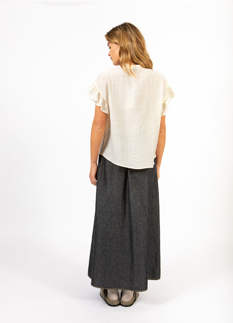 CC Heart CC HEART HAZEL RÜSCHENHEMD BLUSE Shirt/Blouse Creme - 241