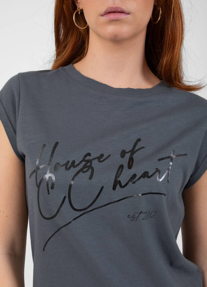 CC Heart CC HEART HOUSE T-SHIRT - KURZE ÄRMEL T-Shirt Dark Stone Grey - 149