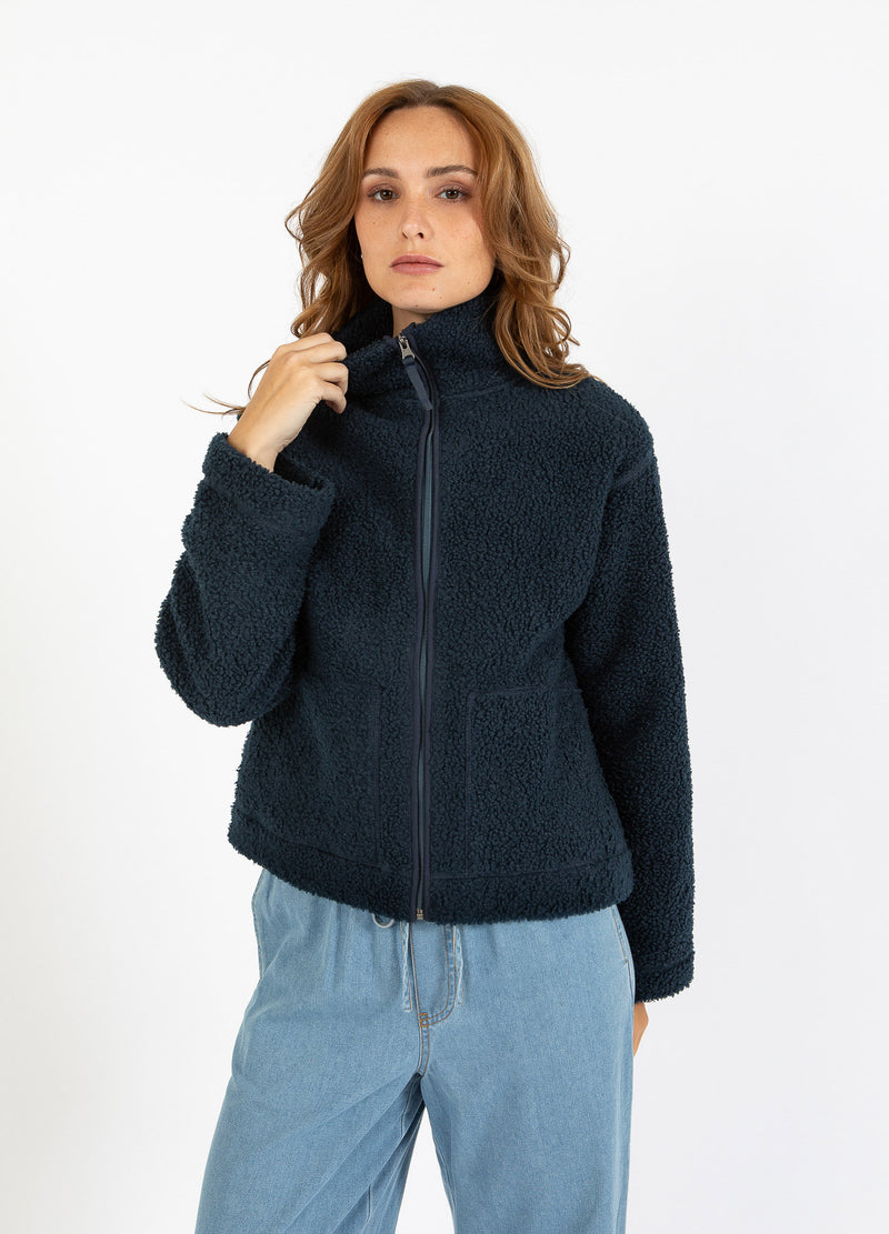 CC Heart CC HEART JAMIE FLEECE-REIßVERSCHLUSSPULLOVER Outerwear Navy - 563