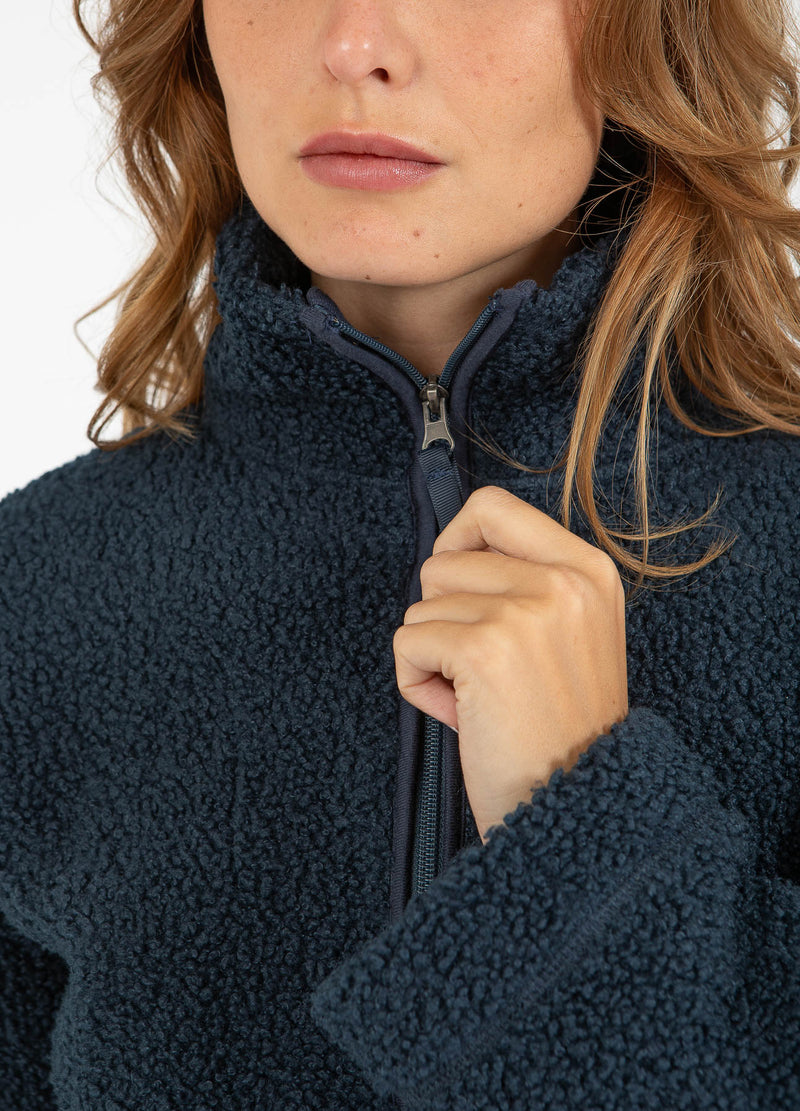 CC Heart CC HEART JAMIE FLEECE-REIßVERSCHLUSSPULLOVER Outerwear Navy - 563