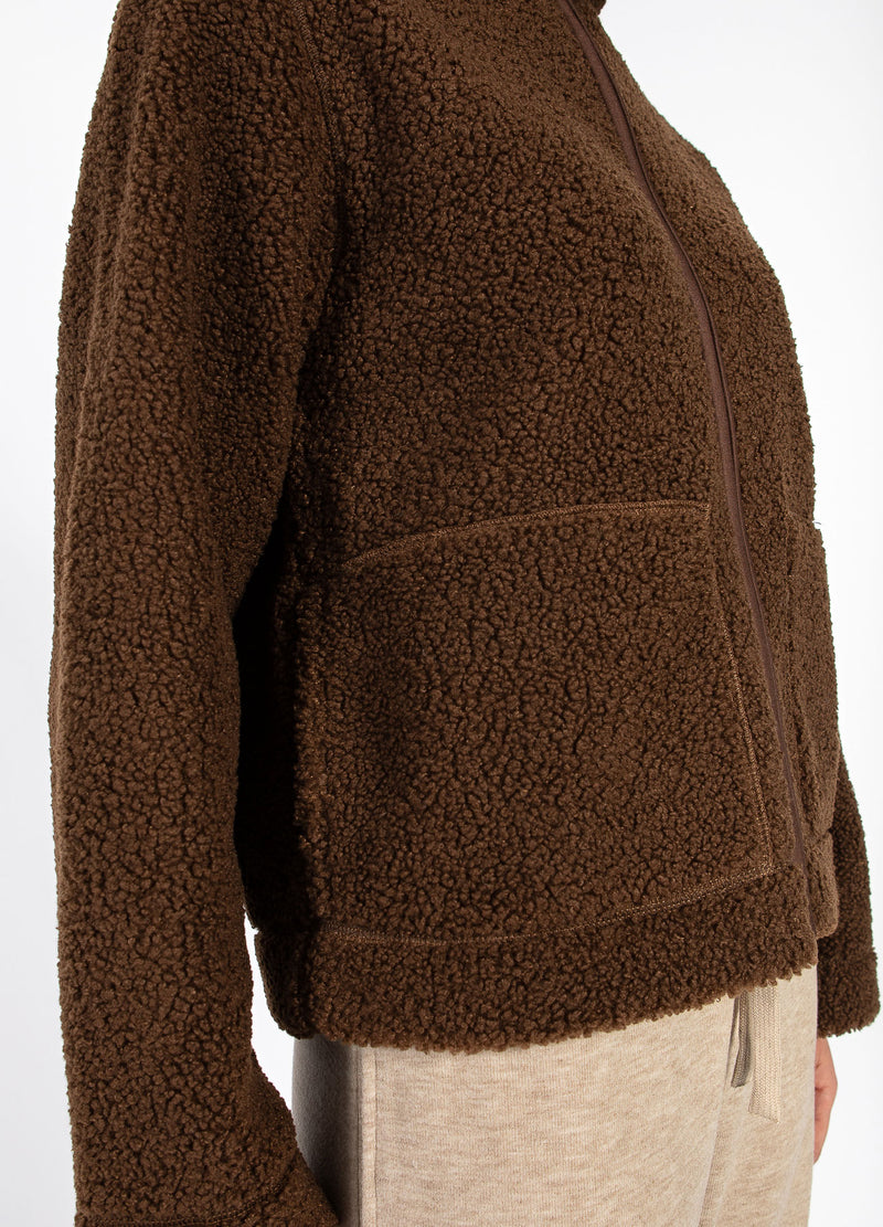 CC Heart CC HEART JAMIE FLEECE REIßVERSCHLUSS-PULLOVER Outerwear Chocolate brown - 349