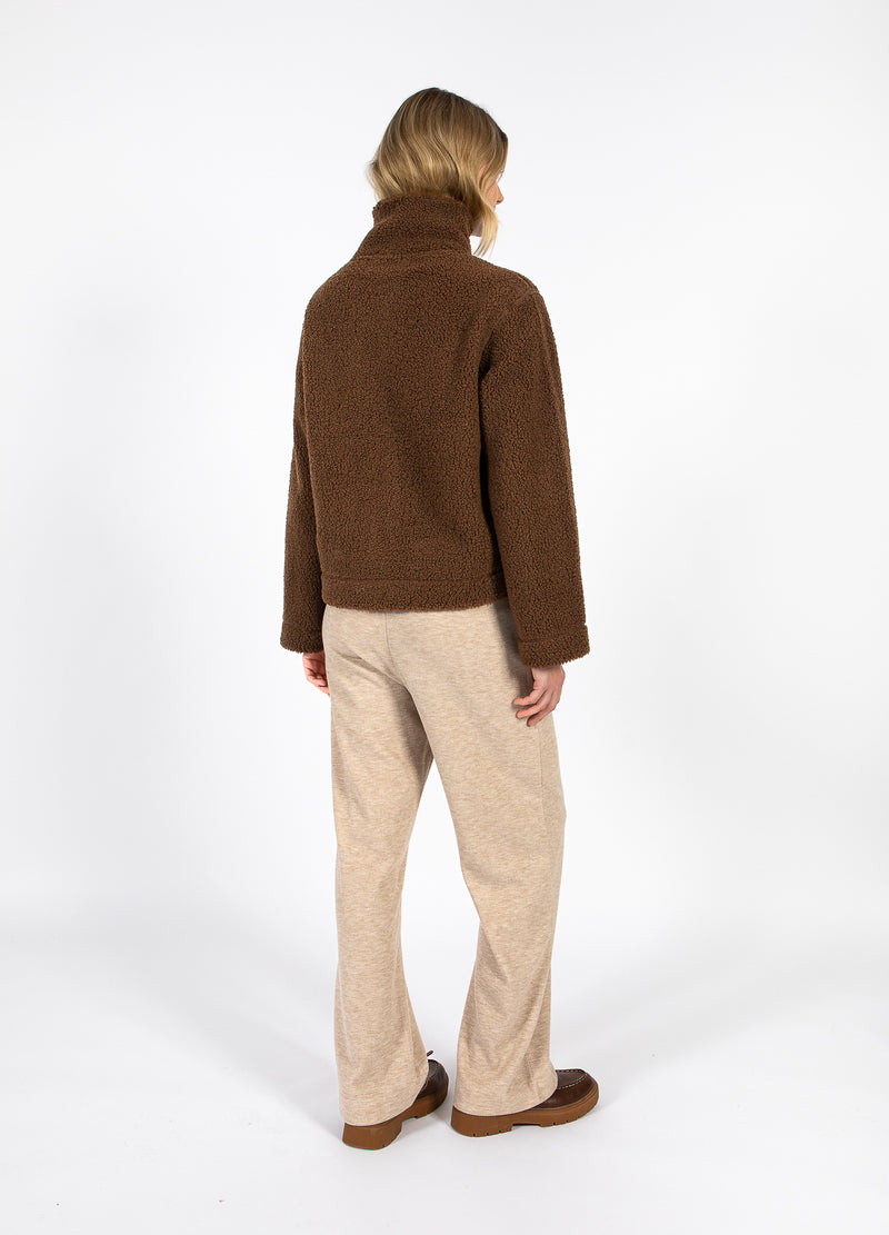 CC Heart CC HEART JAMIE FLEECE REIßVERSCHLUSS-PULLOVER Outerwear Chocolate brown - 349