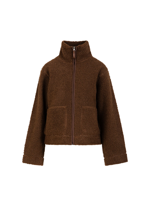 CC Heart CC HEART JAMIE FLEECE REIßVERSCHLUSS-PULLOVER Outerwear Chocolate brown - 349
