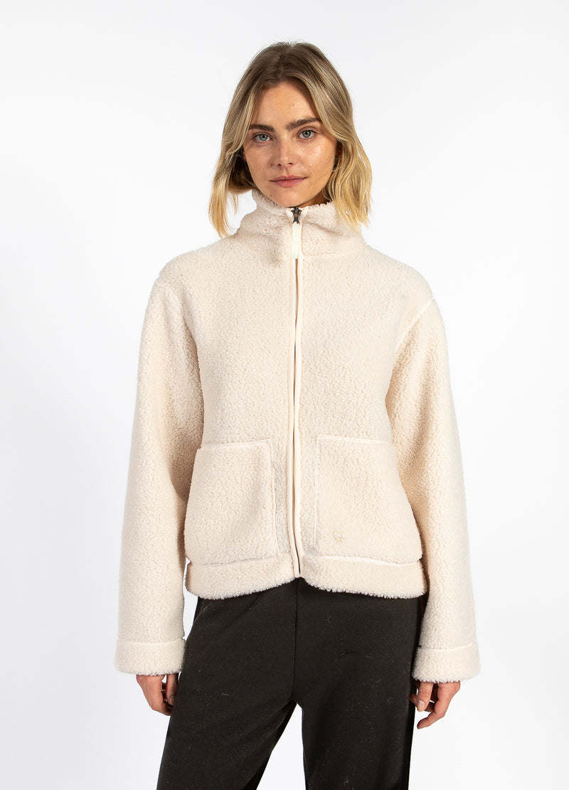 CC Heart CC HEART JAMIE FLEECE REIßVERSCHLUSS-PULLOVER Outerwear Off White - 202