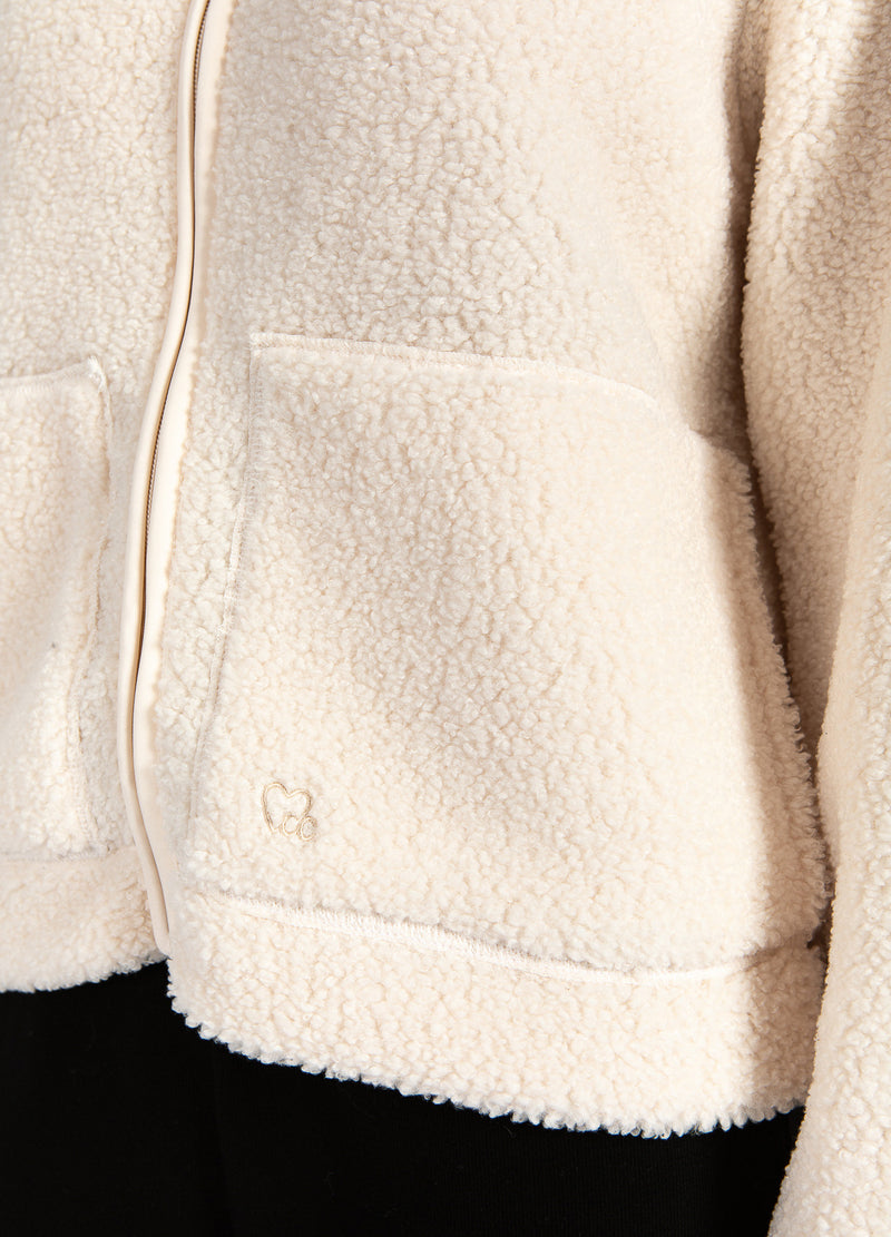 CC Heart CC HEART JAMIE FLEECE REIßVERSCHLUSS-PULLOVER Outerwear Off White - 202
