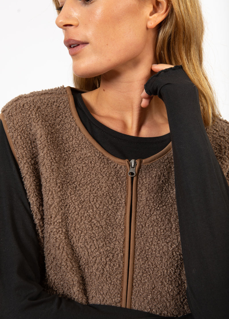 CC Heart CC HEART JAMIE FLEECE WESTE Outerwear Light nougat - 378