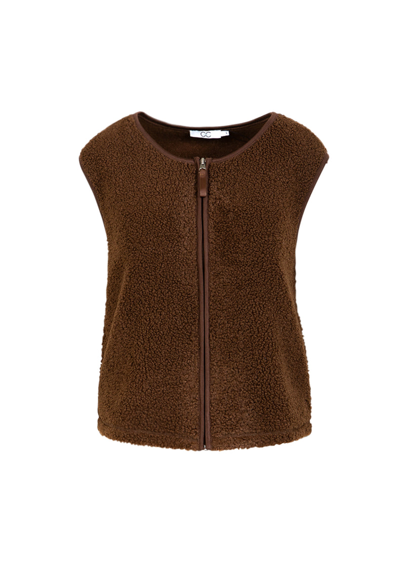 CC Heart CC HEART JAMIE FLEECE WESTE Vest Chocolate brown - 349