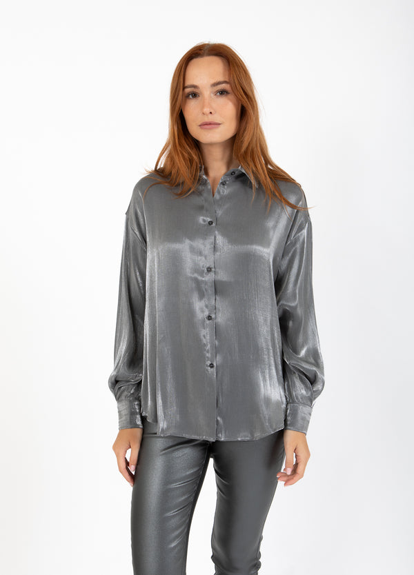 CC Heart CC HEART JOLIE METALLIC SHIRT Shirt/Blouse Dark silver - 169