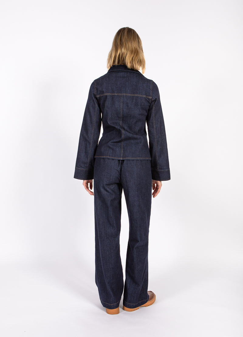 CC Heart CC HEART KALANI DENIM REIßVERSCHLUSSHEMD Shirt/Blouse Dark denim blue - 587