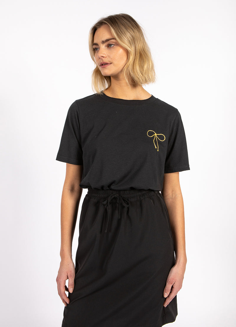 CC Heart CC HEART KLEINE SCHLEIFE TEE T-Shirt Black - 100