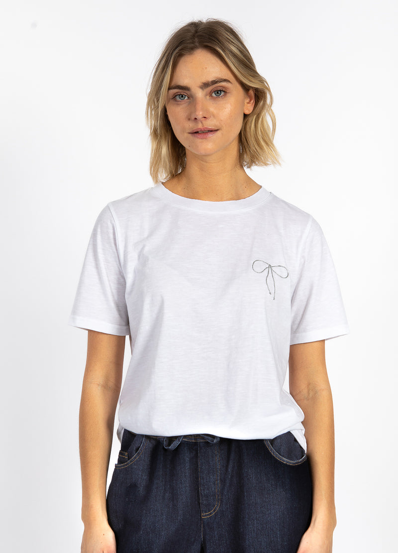 CC Heart CC HEART KLEINE SCHLEIFE TEE T-Shirt White - 200