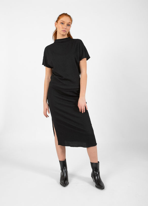 CC Heart CC HEART KORA ROCK M SLITZ Skirt Black - 100
