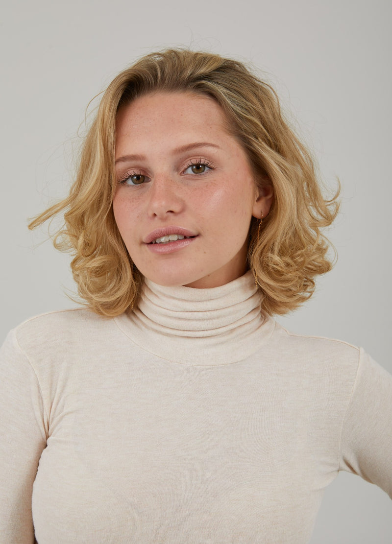 CC Heart CC HEART LANA ROLLKRAGEN Knitwear Creme - 364