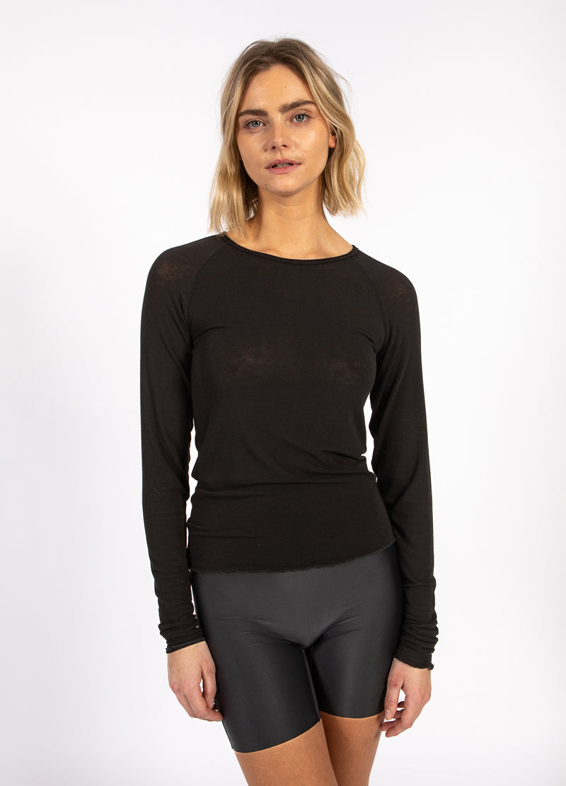 CC Heart CC HEART LANA STRICK MIT LANGEN ÄRMELN Knitwear Black - 100