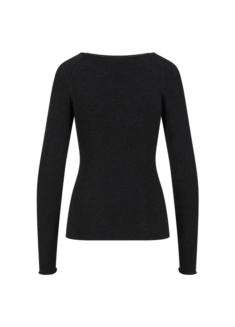 CC Heart CC HEART LANA STRICK MIT LANGEN ÄRMELN Knitwear Black - 100