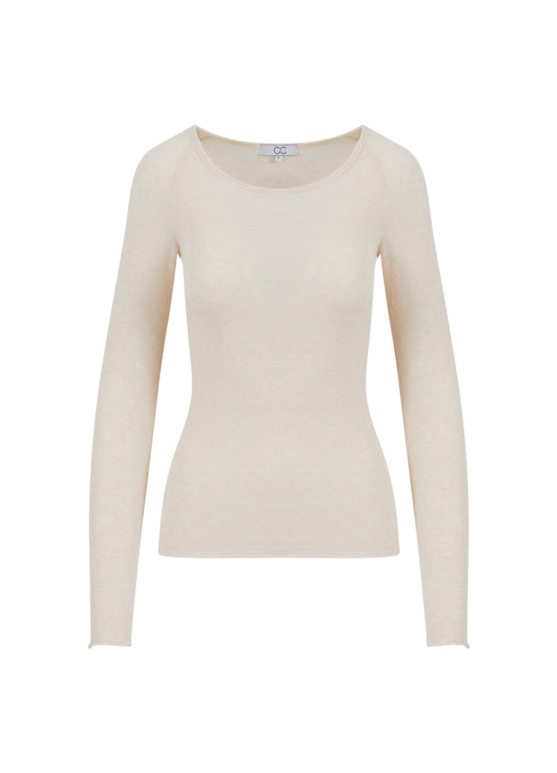 CC Heart CC HEART LANA STRICK MIT LANGEN ÄRMELN Knitwear Creme - 364
