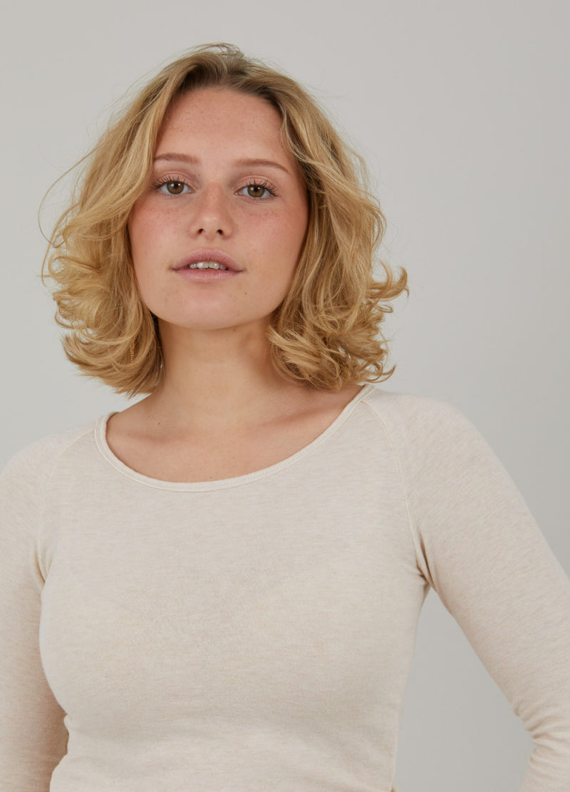 CC Heart CC HEART LANA STRICK MIT LANGEN ÄRMELN Knitwear Creme - 364