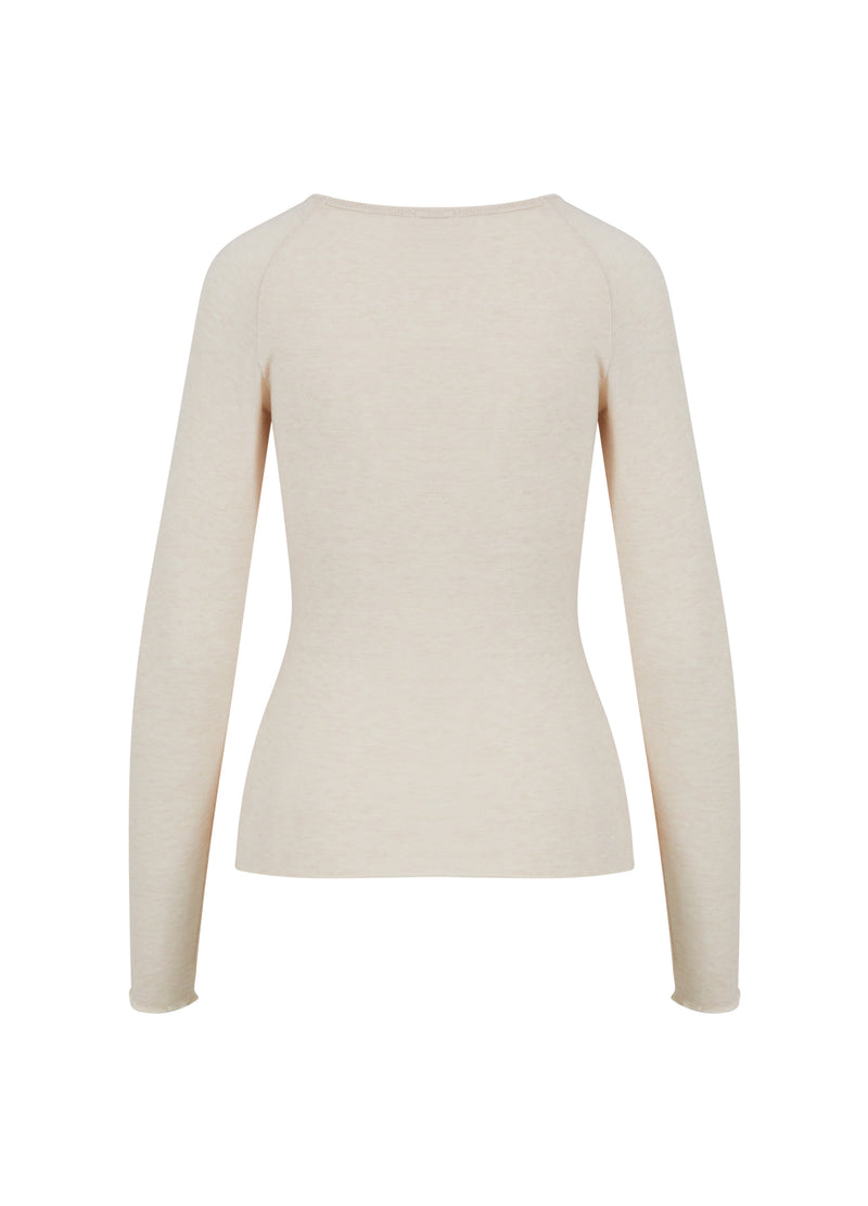 CC Heart CC HEART LANA STRICK MIT LANGEN ÄRMELN Knitwear Creme - 364