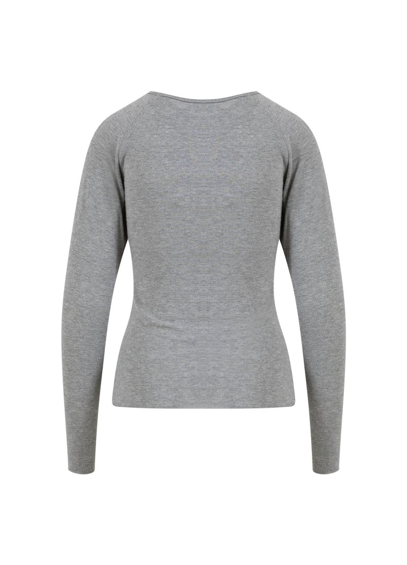 CC Heart CC HEART LANA STRICK MIT LANGEN ÄRMELN Knitwear Grey melange - 142