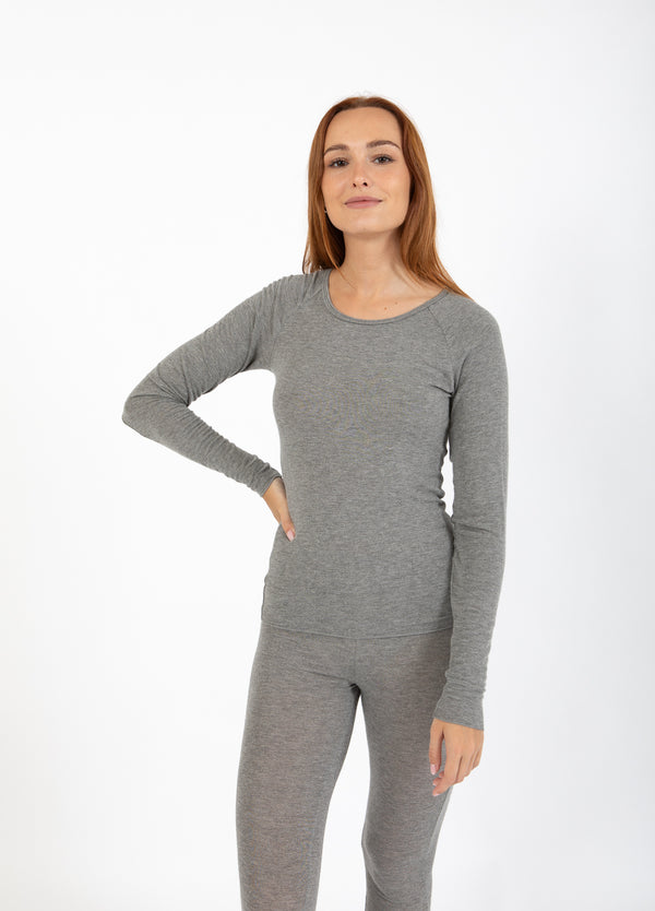 CC Heart CC HEART LANA STRICK MIT LANGEN ÄRMELN Knitwear Grey melange - 142