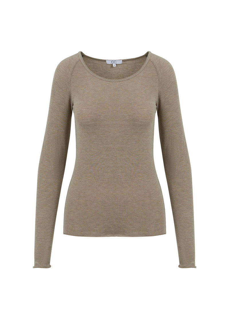 CC Heart CC HEART LANA STRICK MIT LANGEN ÄRMELN Knitwear Hazel melange - 372