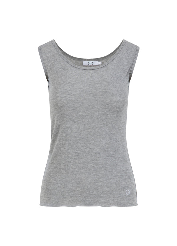 CC Heart CC HEART LANA WOLLE TANKTOPP Shirt/Blouse Grey melange - 142