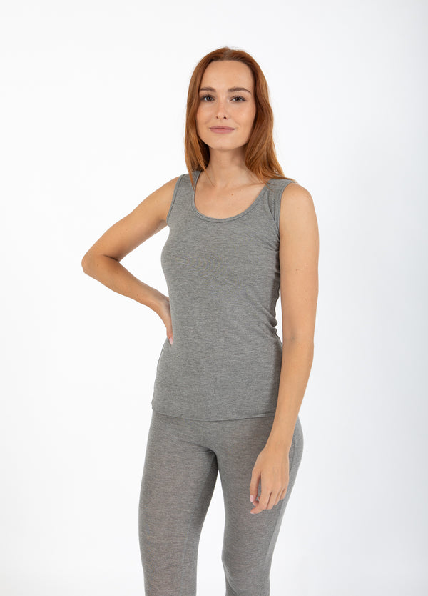 CC Heart CC HEART LANA WOLLE TANKTOPP Shirt/Blouse Grey melange - 142