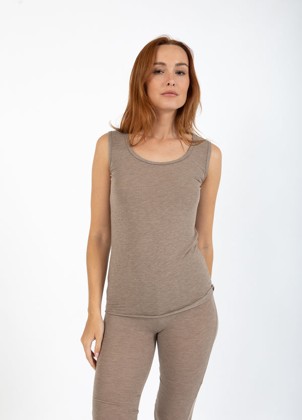 CC Heart CC HEART LANA WOLLE TANKTOPP Shirt/Blouse Hazel melange - 372