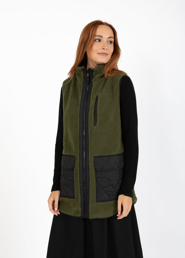 CC Heart CC HEART LENNON MIX PILE WESTE Outerwear Army/black - 457