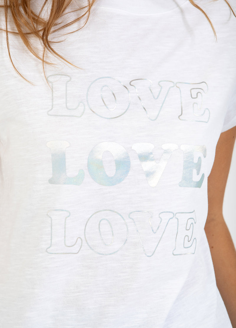 CC Heart CC HEART LOVE T-SHIRT - KAPPEÄRMEL T-Shirt White - 200