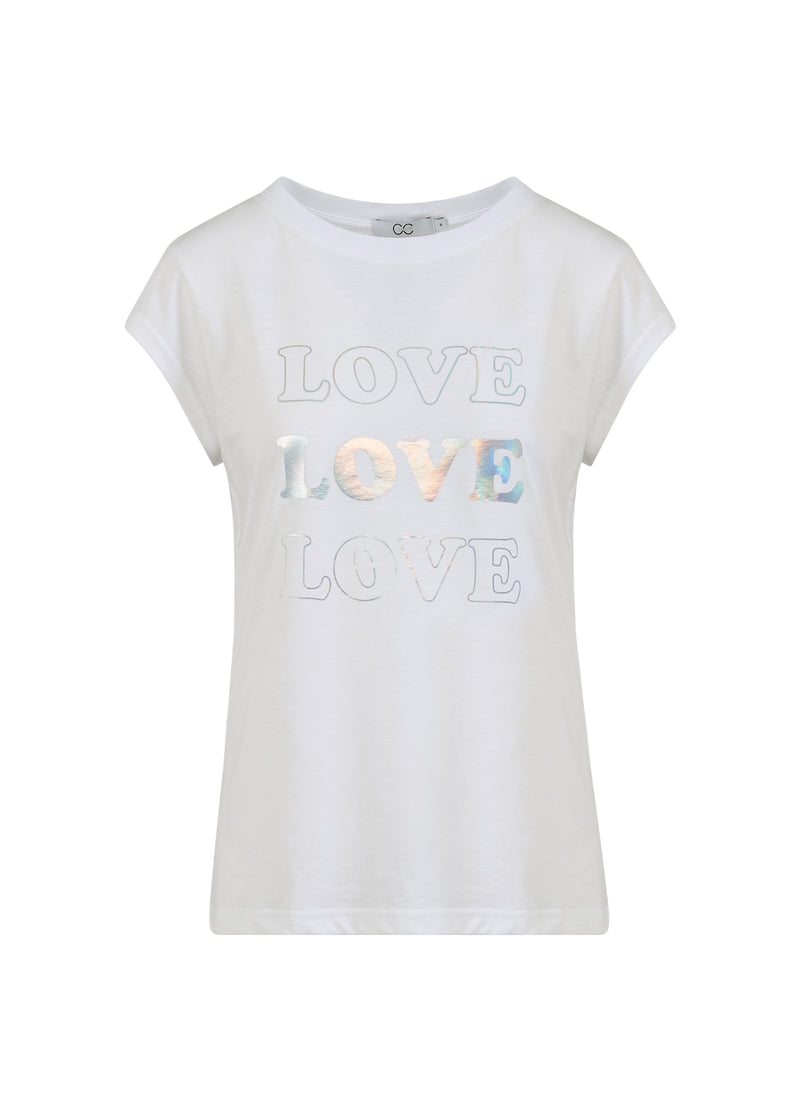 CC Heart CC HEART LOVE T-SHIRT - KAPPEÄRMEL T-Shirt White - 200