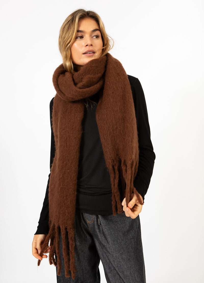 CC Heart CC HEART MAREN SCHAL Accessories Chocolate brown - 349