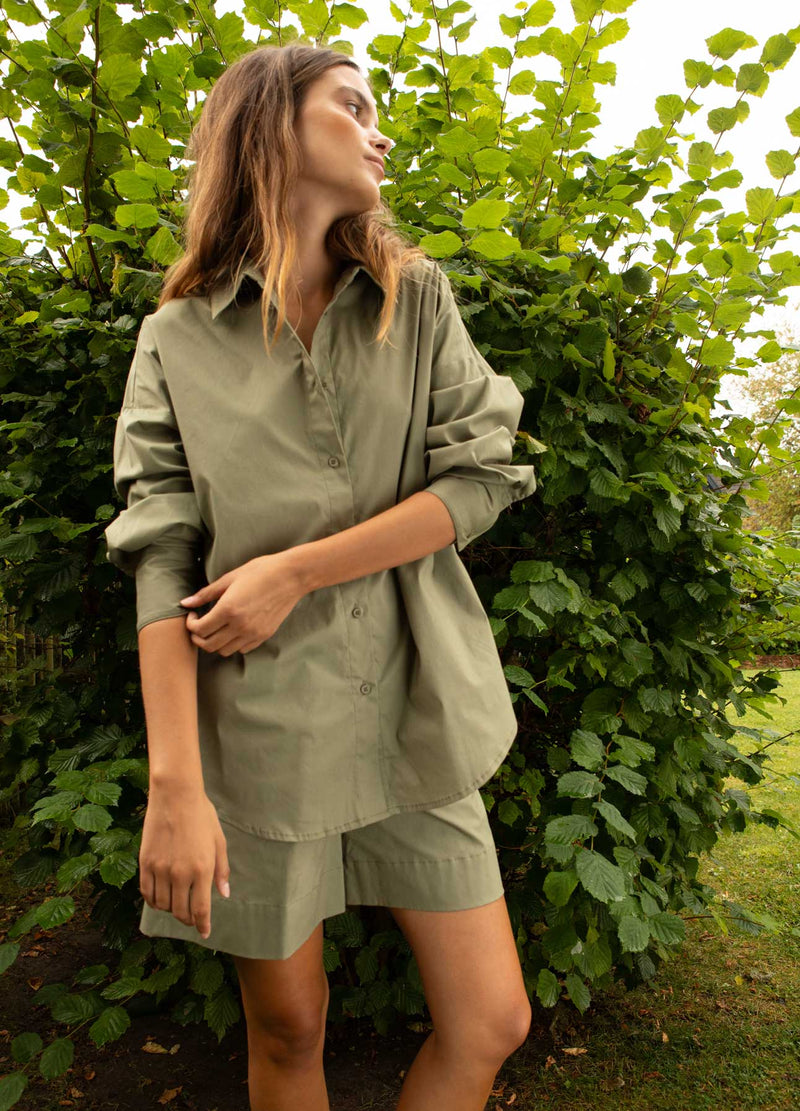 CC Heart CC HEART MILLIE SOLIDES LOCKERES HEMD Shirt/Blouse Khaki - 467