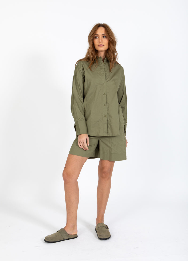 CC Heart CC HEART MILLIE SOLIDES LOCKERES HEMD Shirt/Blouse Khaki - 467