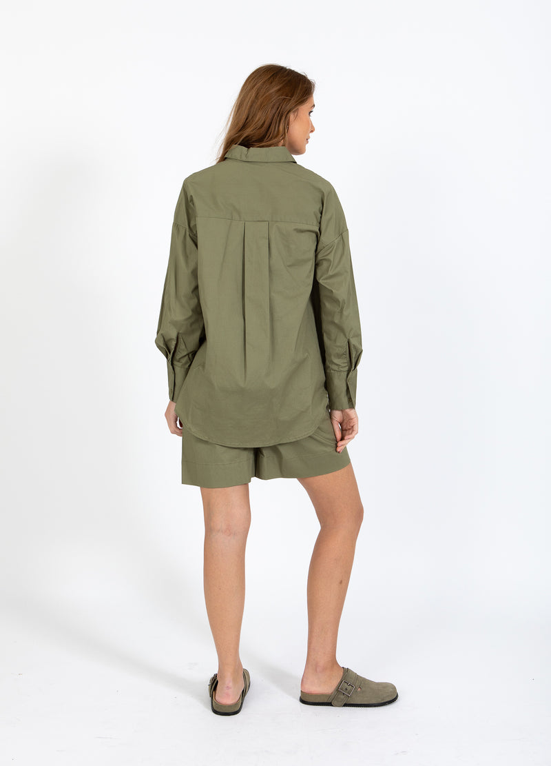 CC Heart CC HEART MILLIE SOLIDES LOCKERES HEMD Shirt/Blouse Khaki - 467