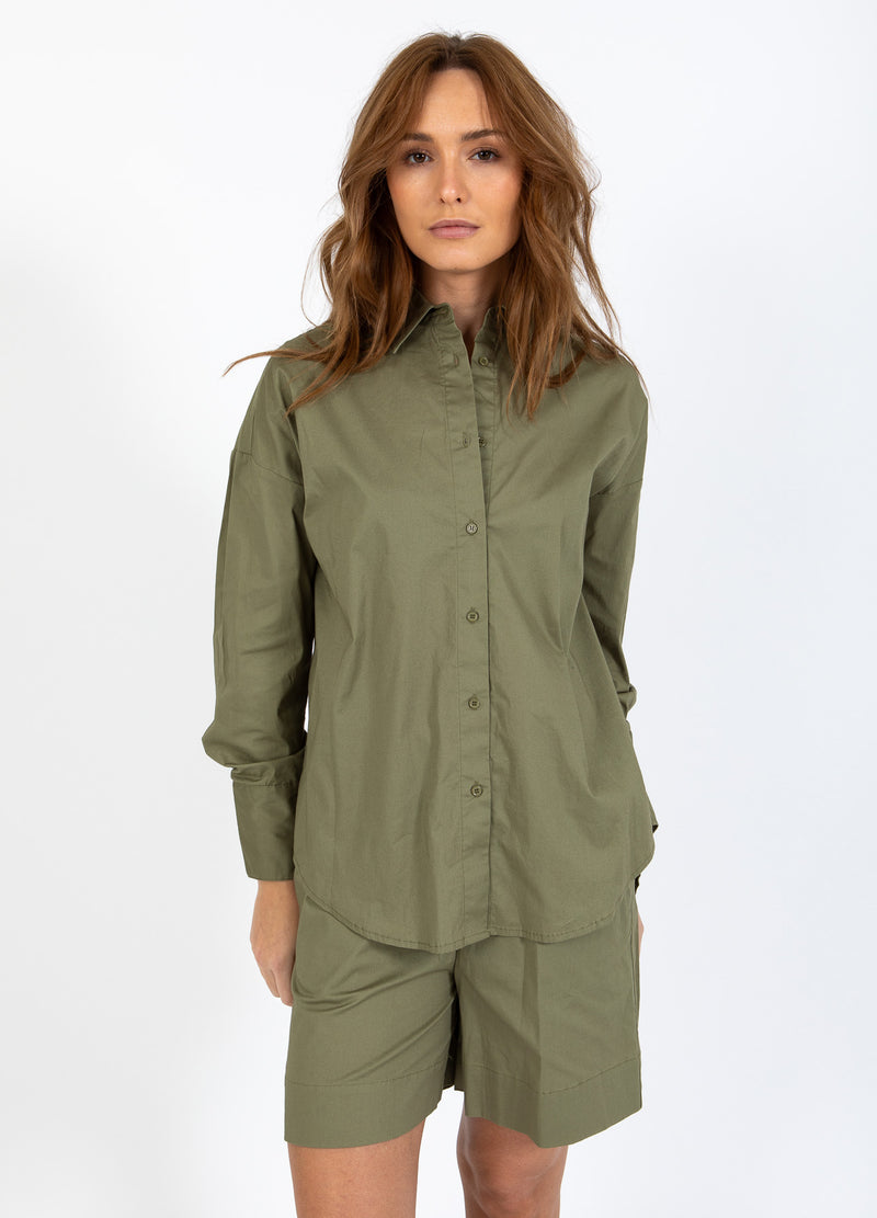 CC Heart CC HEART MILLIE SOLIDES LOCKERES HEMD Shirt/Blouse Khaki - 467